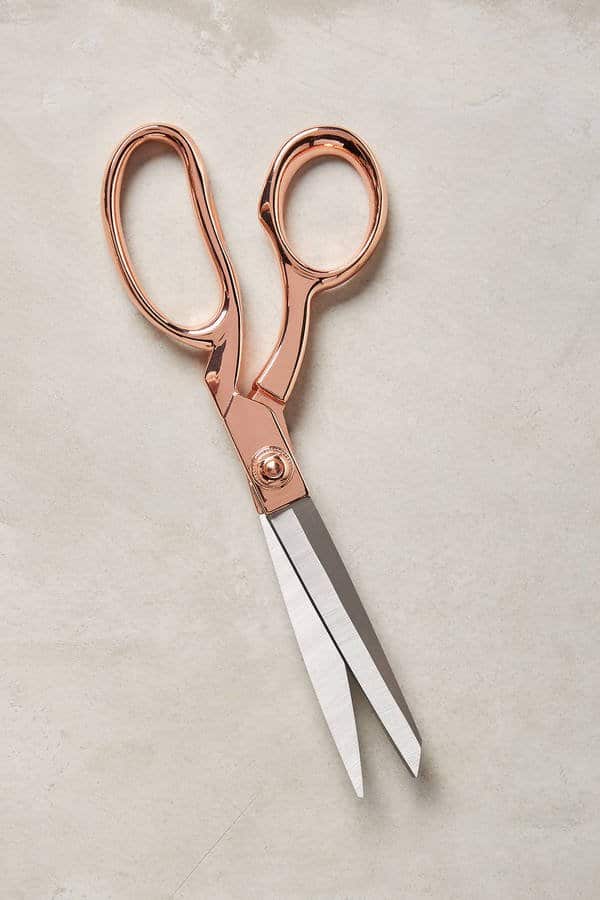 cideaux rose gold Anthropologie cadeaux rose gold