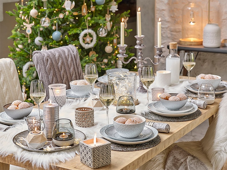 décoration de table de Noël