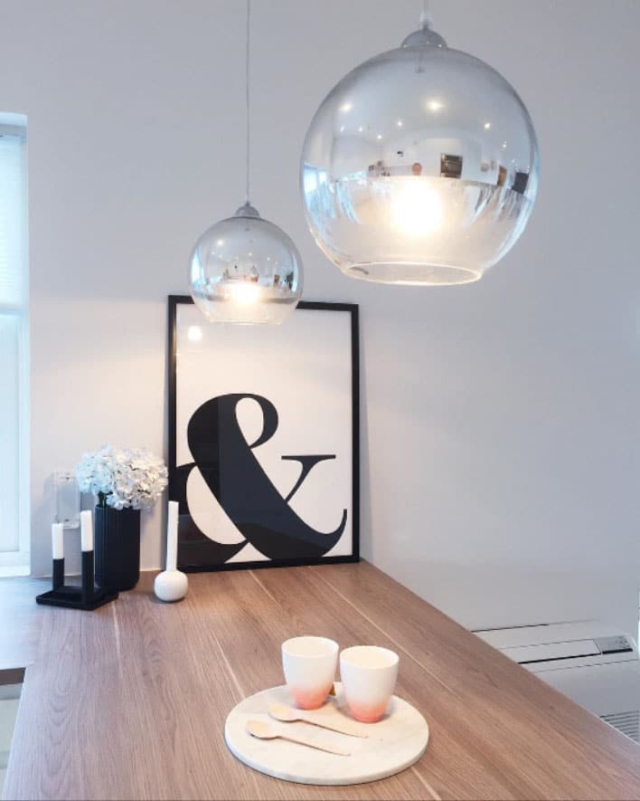 déco scandinave traditionnelle luminaires boules