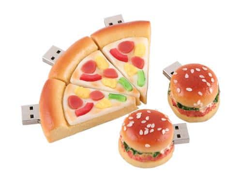 clé usb hamburger pizza