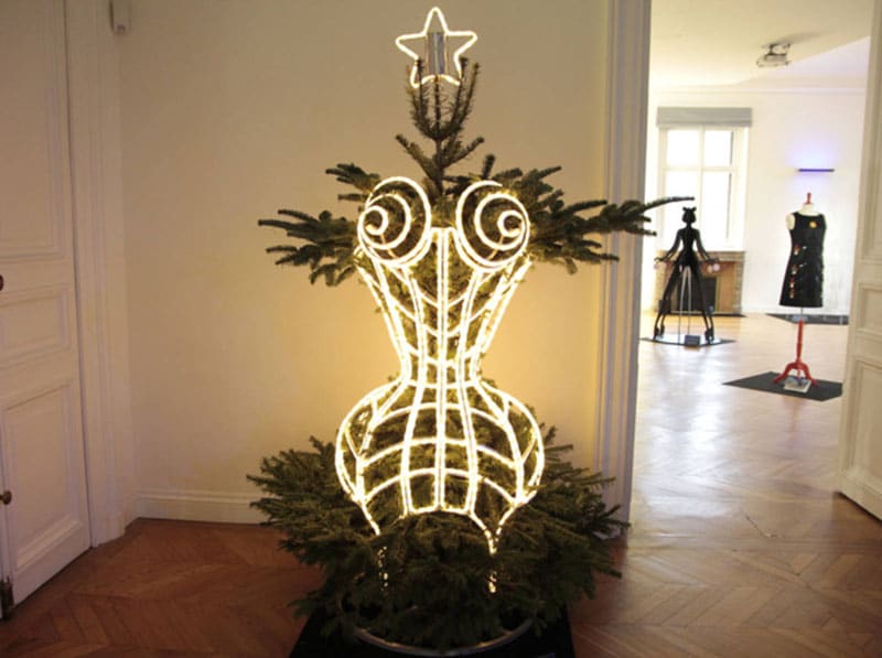 sapin de Noël jean*paul gaultier sapins de Noël de grands créateurs