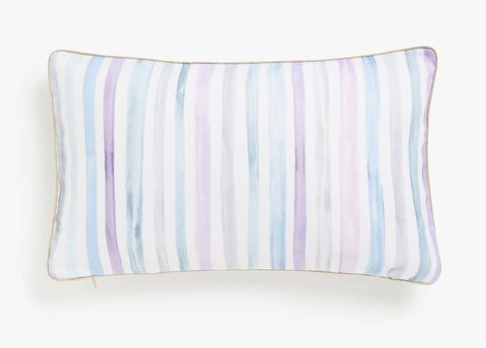 coussin rayé pastel zara home