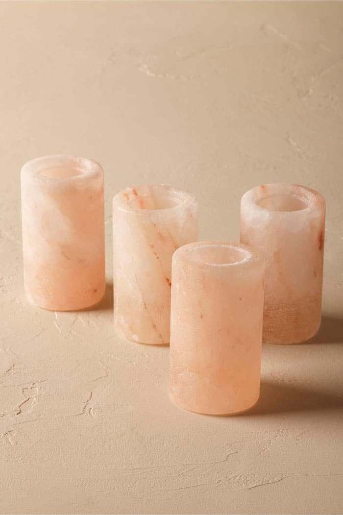 verres roses BHldn shopping déco rose