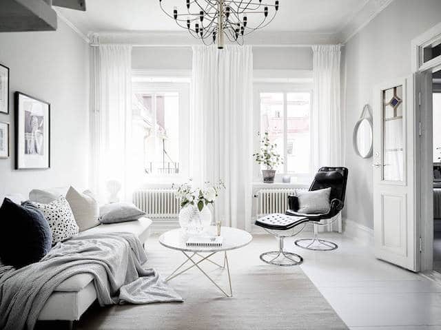 Une Deco Scandinave En Noir Et Blanc Pour Un Effet De Contraste