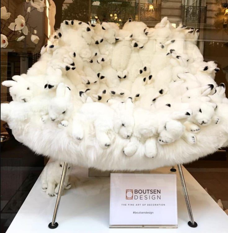 fauteuil lapins blanc boutsen design