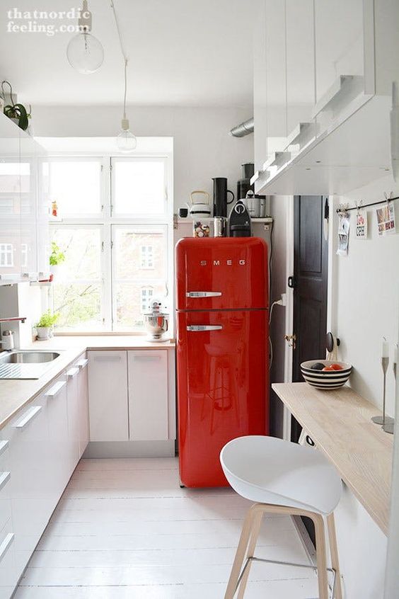 frigo smeg rouge