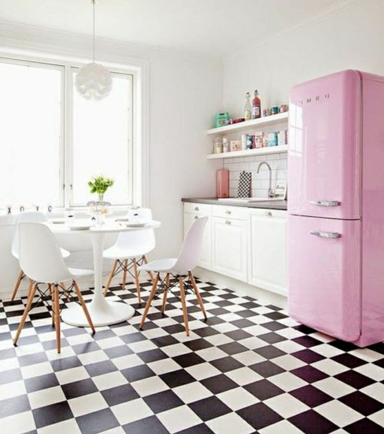 frigo smeg rose