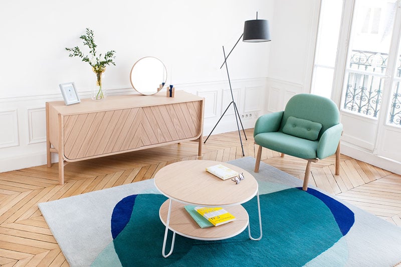 salon contemporain scandinave