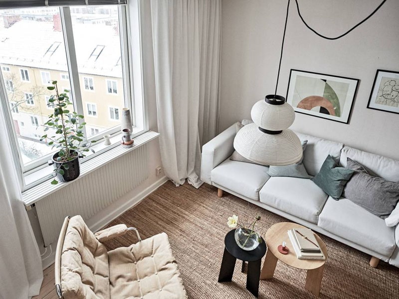 déco scandinave aux tons chauds