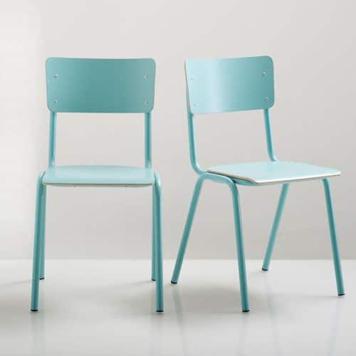 chaises hiba bleu clair la redoute interieur