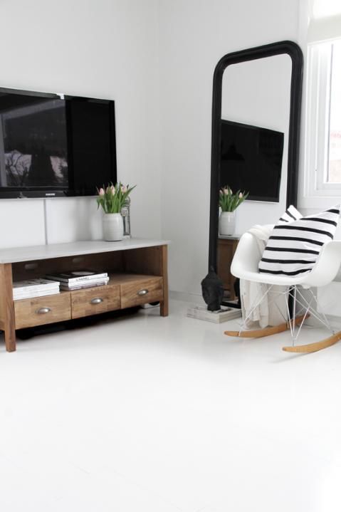 rayures noires et blanches tendances deco scandinave