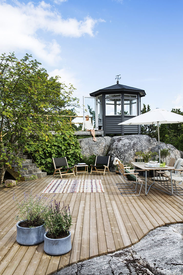 patio avec piscine