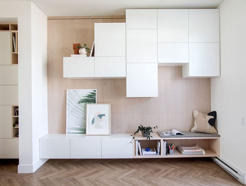 appartement scandinave moderne meuble rangement