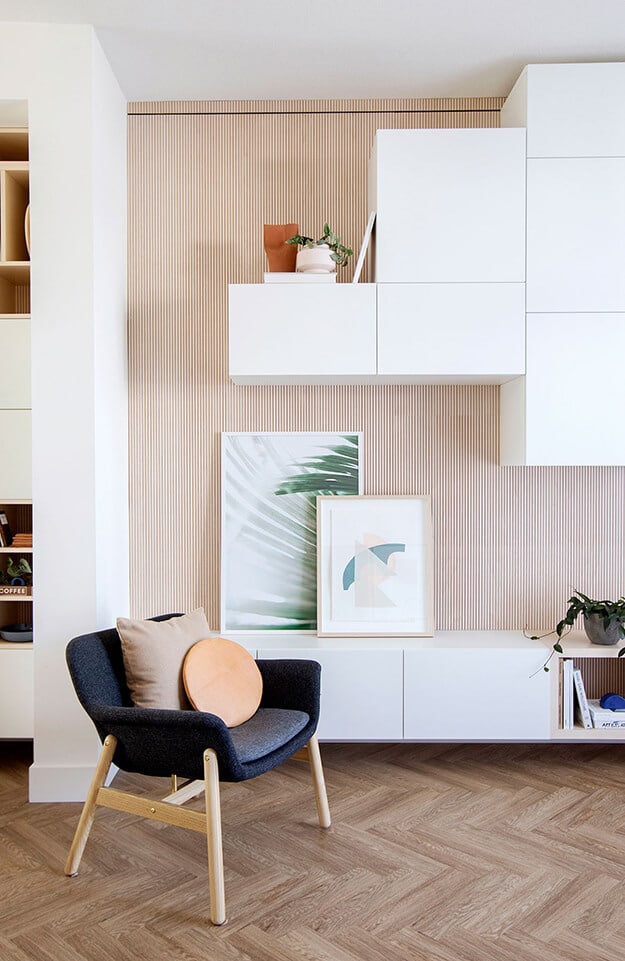 appartement scandinave moderne meuble rangement