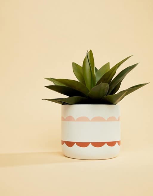 asos deco cache pot blanc et cuivre