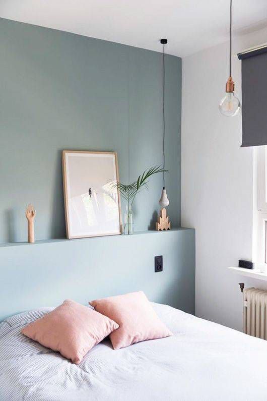 chambre bleu et rose