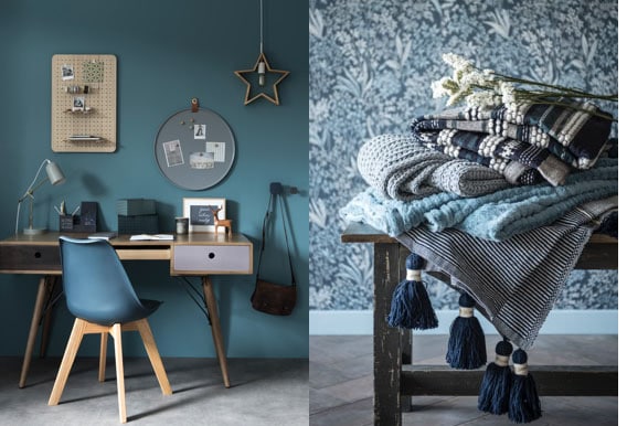 cosy blue maisons du monde