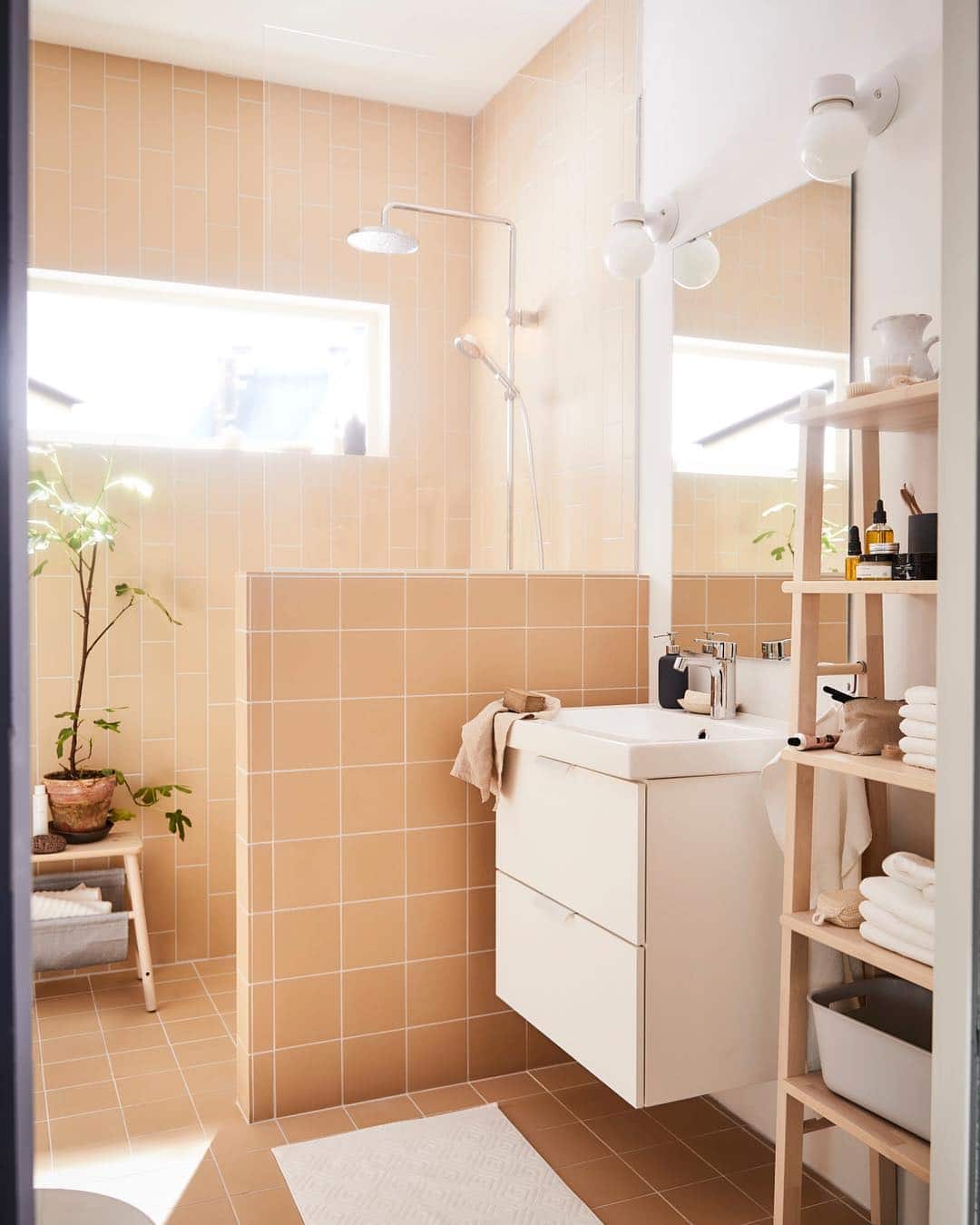 Ikea salle de bain beige