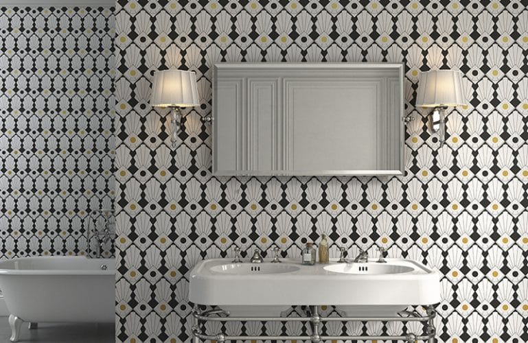 salle de bain noire et blanche 2