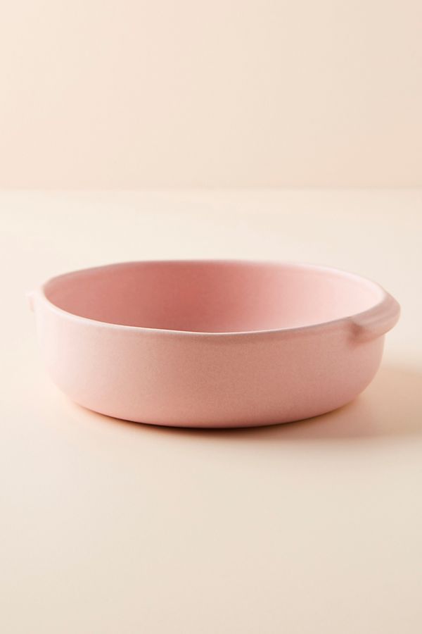 plat de cuisson rose pastel anthropologie