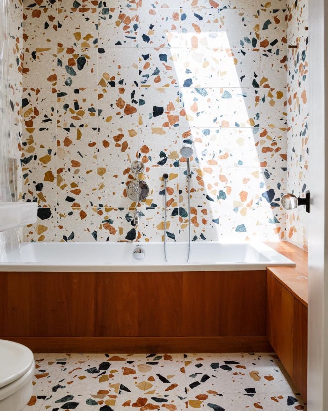 salle de bain terrazzo - terrazzo bathroom