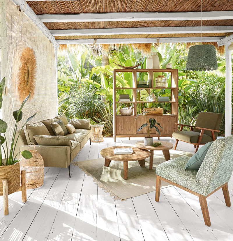 tendance bungalow ecolo salon maisons du monde