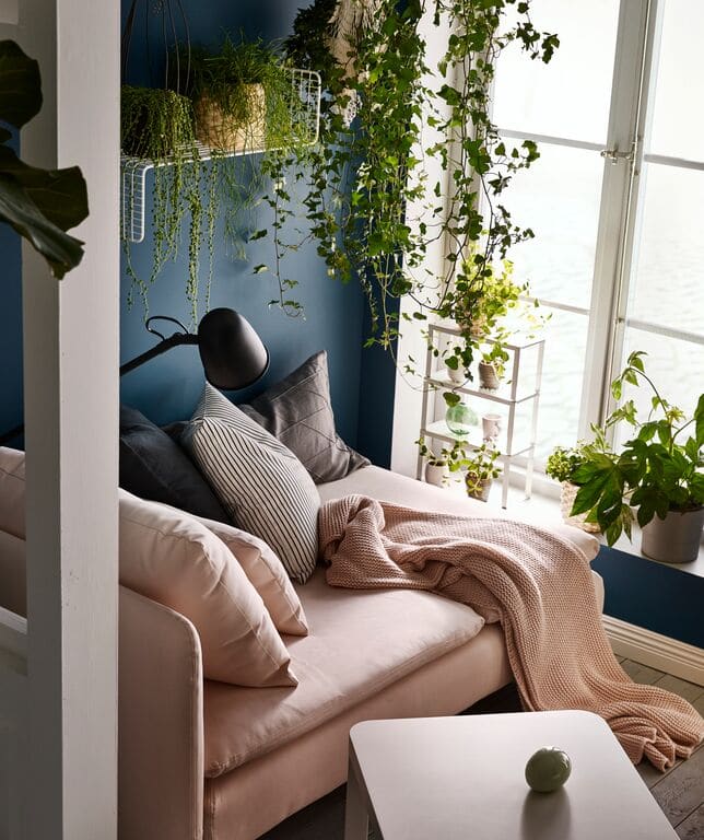 salon Ikea plantes vertes