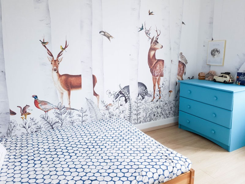 Chambre enfant scandinave papier peint