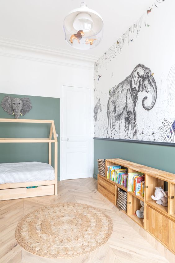 chambre enfant papier peint mural