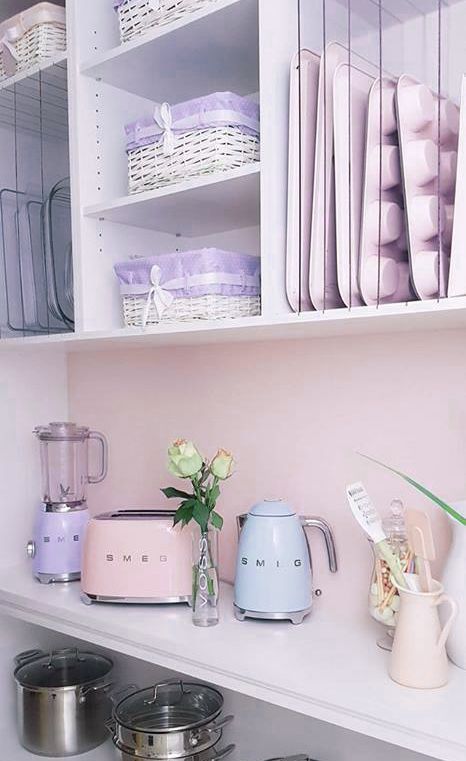 cuisine déco pastel smeg