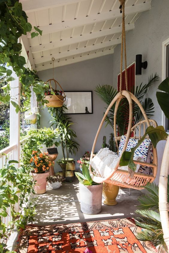 terrasse déco verdure