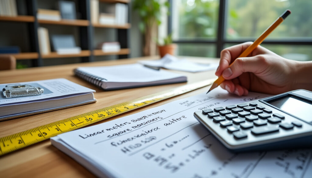 apprenez à convertir facilement des mètres linéaires en mètres carrés grâce à notre méthode rapide et simple de calcul, idéale pour vos projets de rénovation ou de construction.