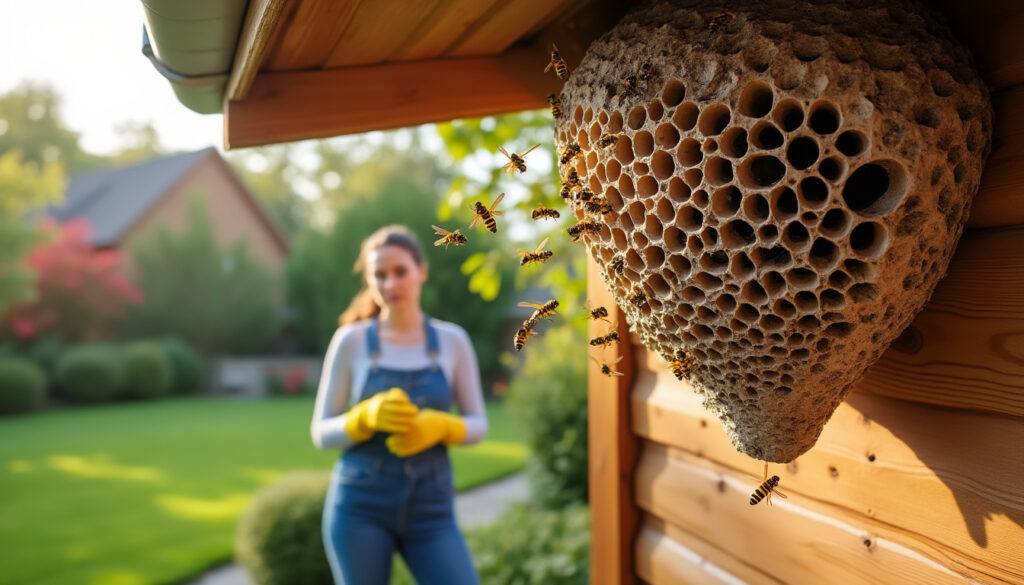 découvrez quand il est conseillé d'intervenir ou de patienter face à un nid de guêpes, pour assurer votre sécurité tout en respectant l'environnement.
