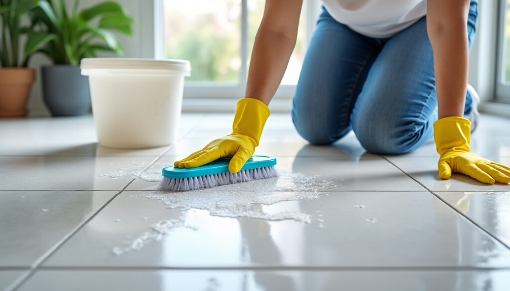 découvrez des méthodes efficaces pour enlever la laitance sur votre carrelage et retrouver un sol propre et impeccable facilement.