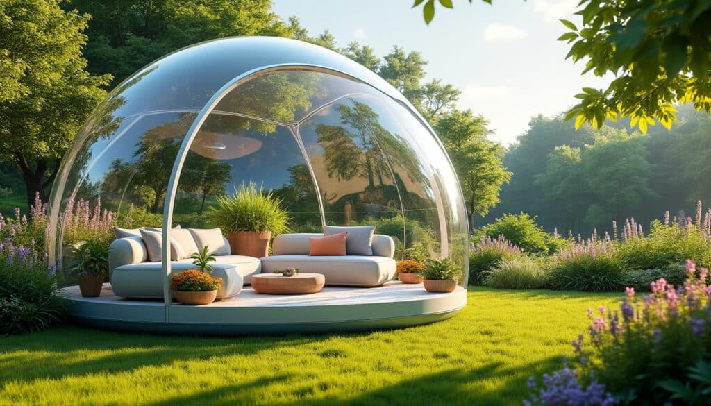 découvrez la bubble house, une maison à bulles gonflable idéale pour le jardin et le camping, offrant confort et originalité pour vos séjours en plein air.
