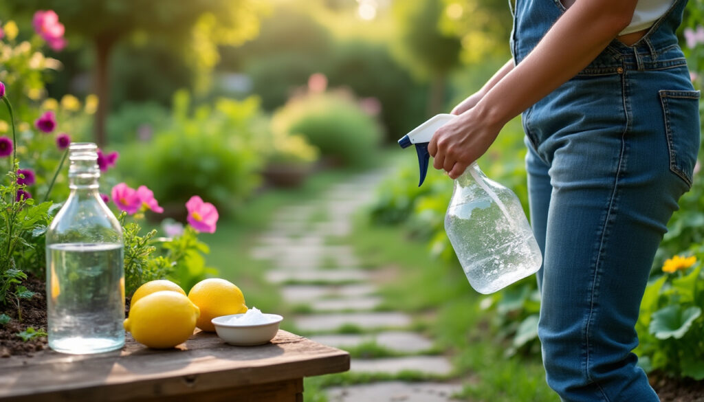 découvrez des recettes simples de désherbant naturel pour éliminer les mauvaises herbes et entretenir un jardin écologique.